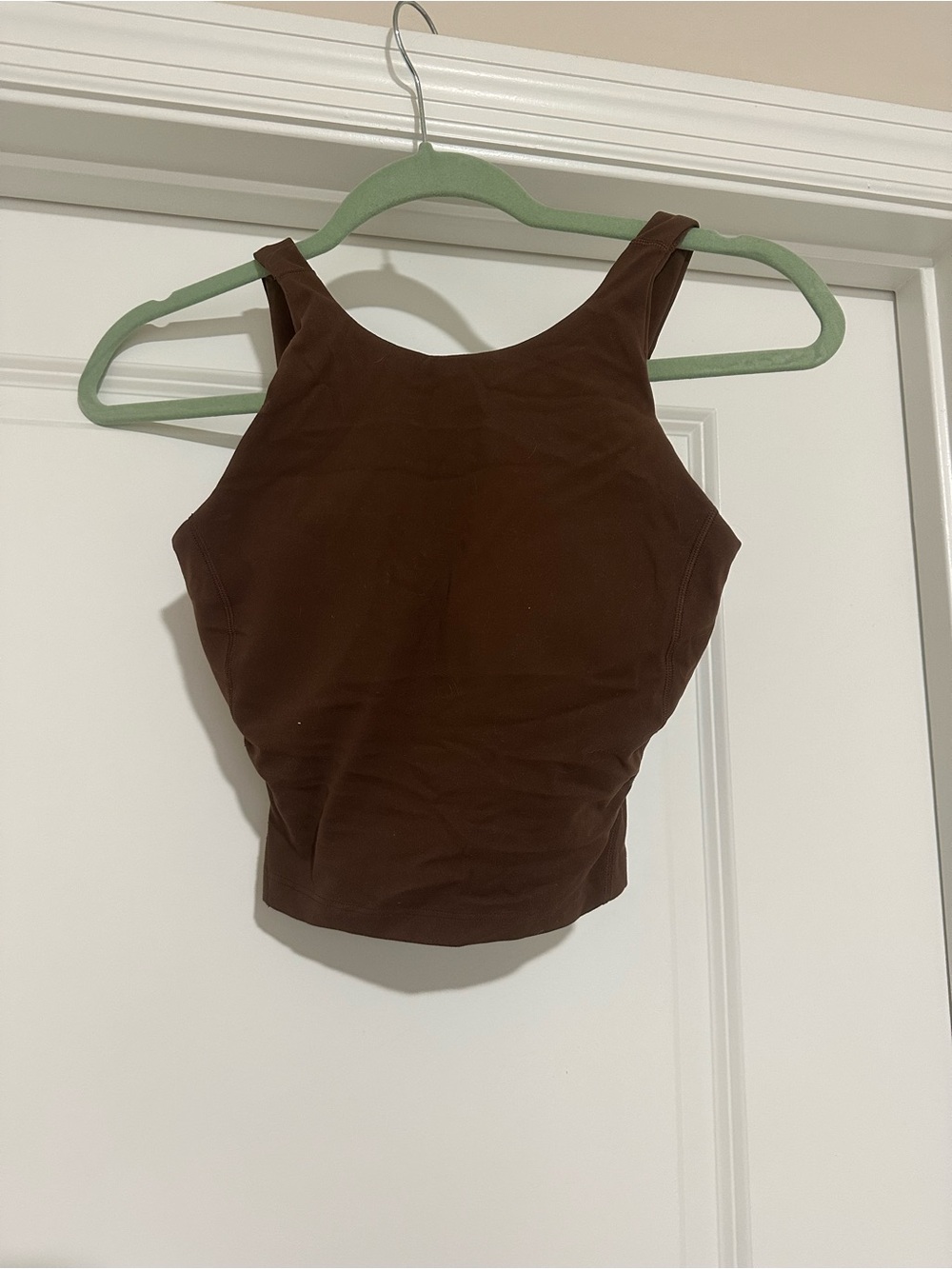 lululemon athletica Brown High-Neck Crop Sports Bra
